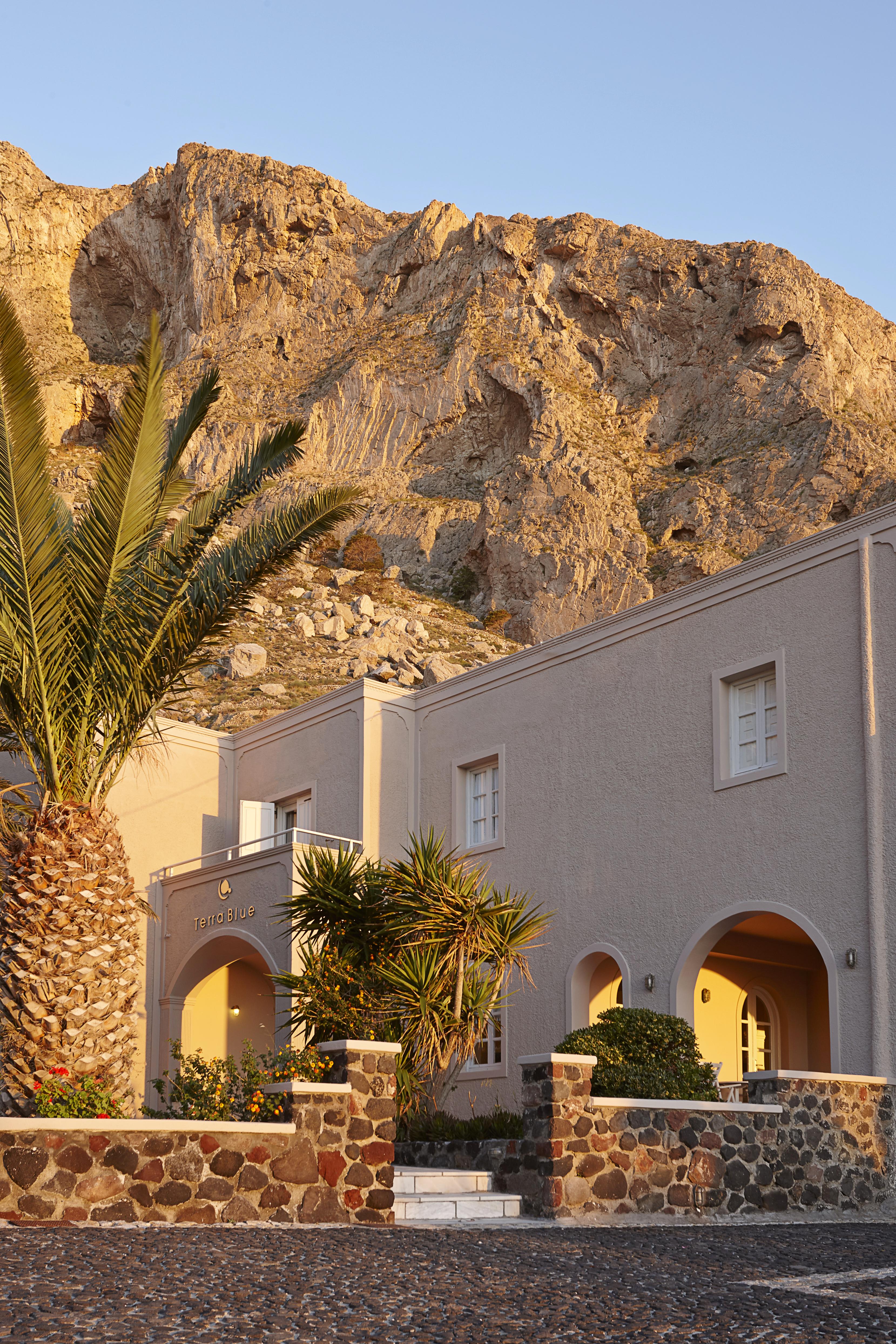 Hotel Terra Blue Santorini Kamári Esterno foto