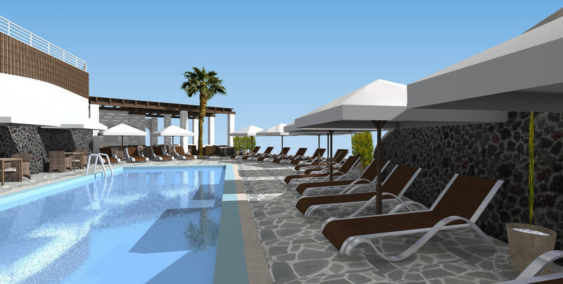 Hotel Terra Blue Santorini Kamári Esterno foto
