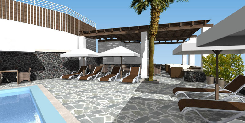 Hotel Terra Blue Santorini Kamári Esterno foto