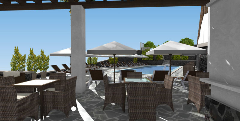 Hotel Terra Blue Santorini Kamári Esterno foto